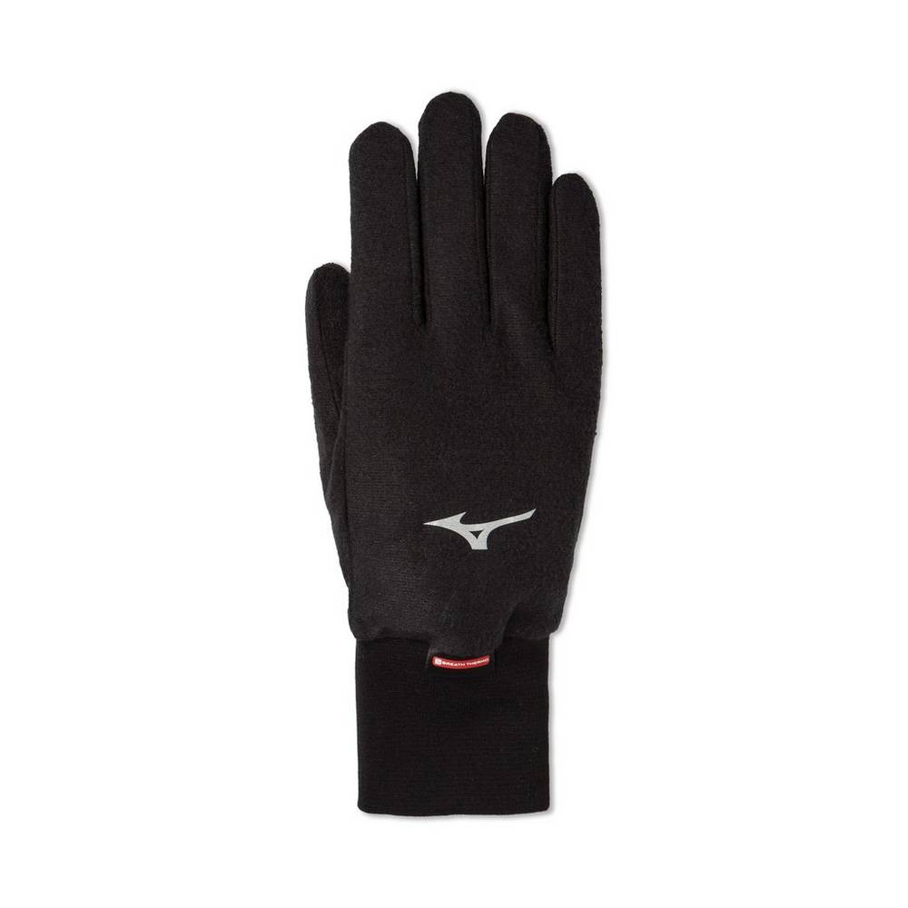 Guantes Mizuno Breath Thermo® Fleece Hombre Negras Comprar QVPU-62738